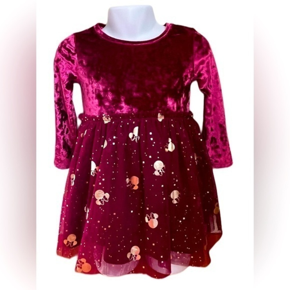 18 month Minnie Mouse cranberry dress